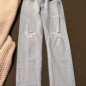Levi's Light Blue Straight Leg Jeans